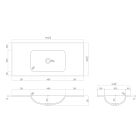 Set armadietto Oltens Lun 60034300, lavabo Oltens Kalla 40208000