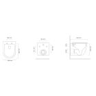 Set vaso WC Oltens Hamnes 42552000, copriwater Oltens Hamnes 45109000