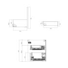 Set armadietto Oltens Lun 60027900, piano sopra armadietto Oltens Lun 63024300