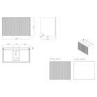 Set armadietto Oltens Lun 60028060, piano sopra armadietto Oltens Tera 63025990