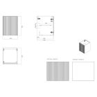Set armadietto Oltens Lun 60031000, cesto Oltens Lun 69902100