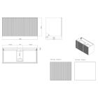 Set armadietto Oltens Lun 60034060, piano sopra armadietto Oltens Lun 63026300