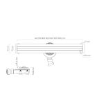 Set mascherina della canalina lineare Oltens Langan Slim 30018910, griglia della canalina lineare Oltens Langan Slim 30014300
