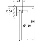 Set portasciugamani Grohe Start 41174AL0, colla Grohe QuickGlue 41127000