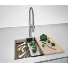 Set lavello in granito Franke Kanon 125.0749.656, rubinetto da cucina Franke Active 115.0653.388