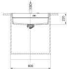 Set lavello in granito Franke Kanon 114.0749.642, rubinetto da cucina Franke Urban 115.0627.523