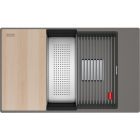 Set lavello in granito Franke Kanon 125.0749.668, rubinetto da cucina Franke Lina 115.0626.057