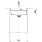 Set lavello in granito Franke Kanon 114.0749.631, rubinetto da cucina Franke Urban 115.0627.523