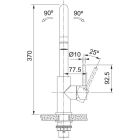 Set lavello in acciaio Franke Smart SRX 127.0704.667, rubinetto da cucina Franke Smart Glenda 115.0747.473
