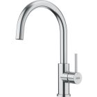 Set lavello in acciaio Franke Smart SRX 127.0704.667, rubinetto da cucina Franke Smart Glenda 115.0747.473