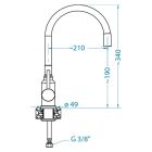 Set lavello in granito Alveus Cadit 1148160, rubinetto da cucina Alveus Flexa 1147056