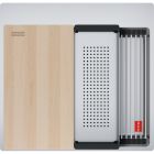 Set lavello in acciaio Franke Box 127.0749.856, rubinetto da cucina Franke Eos 115.0590.045
