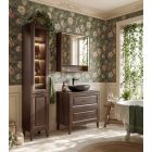 Set armadietto Comad Dorothy Ristretto DOROTHY RISTRETTO 82-60-46-2S, lavabo Comad Go GO60/DP-8095, NIAGARA UM 03 BLACK 86001B