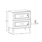 Set armadietto Comad Dorothy Ristretto DOROTHY RISTRETTO 82-80-46-2S, specchio Comad Dorothy Ristretto DOROTHY RISTRETTO 84-80, RISTRETTO 89-80-46 M