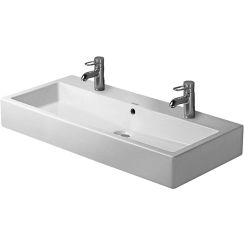Duravit Vero lavabo 100x47 cm rettangolare a parete-da mobile bianco 04541000261