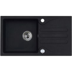 Alveus Galapagos lavello in granito 77x43 cm nero 1513091