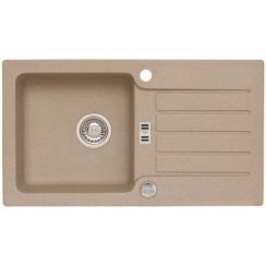 Alveus Galapagos lavello in granito 77x43 cm beige 1513055