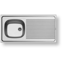 Pyramis Intl lavello in acciaio 100x50 cm 100106601