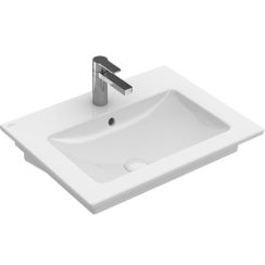 Villeroy & Boch Venticello lavabo 65x50 cm rettangolare a parete-da mobile bianco 41246501