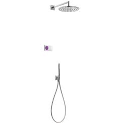 Tres Shower Technology set doccia da incasso con termostato con soffione cromo-bianco 092.865.58