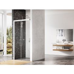 Ravak Matrix porta doccia 100 cm scorrevole bianco lucida/vetro trasparente 0WLA0100Z1