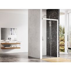 Ravak Matrix porta doccia 100 cm scorrevole bianco lucida/vetro trasparente 0WPA0100Z1