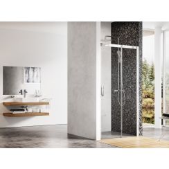 Ravak Matrix porta doccia 100 cm scorrevole alluminio lucida/vetro trasparente 0WPA0C00Z1