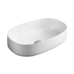 Art Ceram Cognac lavabo 55x35 cm ovale da appoggio bianco COL00301;00