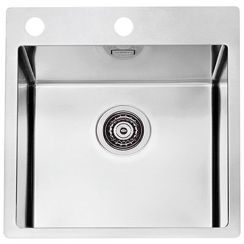 Alveus Pure lavello in acciaio 52.5x46.5 cm acciaio 1103608