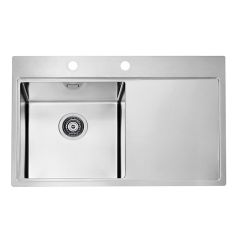 Alveus Pure lavello in acciaio 79x52.5 cm acciaio 1103610