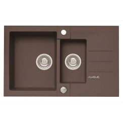 Alveus Rock lavello in granito 78x48 cm marrone 4217003