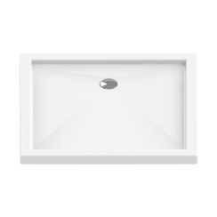 New Trendy Cantare piatto doccia rettangolare 100x80 cm bianco B-0140