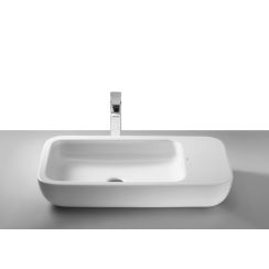 Roca Happening lavabo 75x40 cm rettangolare da appoggio-con piano bianco A327655000
