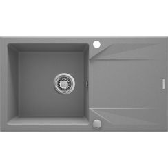 Deante Evora lavello in granito 78x44 cm grigio/grafite/inox ZQJ_S113