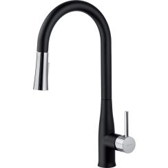 Deante Lukrecja rubinetto da cucina verticale cromo-nero BDH_B720