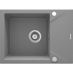 Deante Evora lavello in granito 59x44 cm grigio/grafite/inox ZQJ_S11A