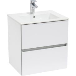 Roca Cube lavabo con armadietto 65 cm bianco A85119B806