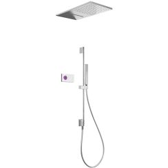 Tres Shower Technology set doccia da incasso con termostato con soffione cromo-bianco 092.863.07