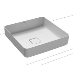 Kaldewei Miena lavabo 40x40 cm quadrata da appoggio bianco 909506003001