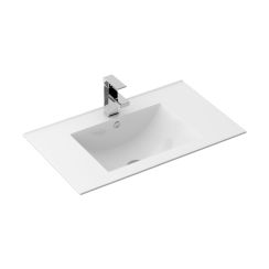 Rea Dafne lavabo 76x46.5 cm rettangolare da incasso bianco REA-U0040