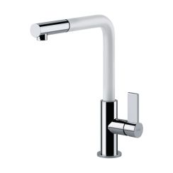 Franke Neptune rubinetto da cucina verticale cromo-bianco 115.0373.944