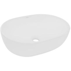 Rea Amelia lavabo 48x34.5 cm ovale da appoggio bianco REA-U0416