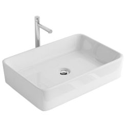 Rea Anita lavabo 48.5x37.5 cm rettangolare da appoggio bianco REA-U0669