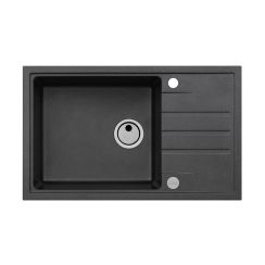 Alveus Intermezzo lavello in granito 78x48 cm nero 1313091