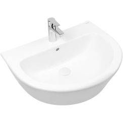 Oltens Jog lavabo 61x49 cm semicircolare a parete bianco lucida 41501000