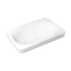 Oltens Kagera lavabo 60x42 cm rettangolare da appoggio bianco lucida 40803000