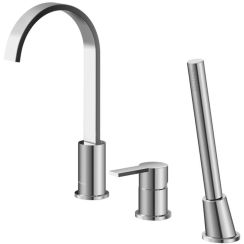 Kohlman Gixs rubinetto per vasca e doccia bordo vasca cromo QB241G