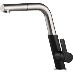 Deante Silia rubinetto da cucina verticale acciaio inossidabile-nero BQS_B730