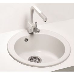 Alveus Niagara lavello in granito 51x51 cm bianco 1121111