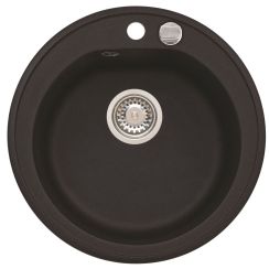 Alveus Niagara lavello in granito 51x51 cm nero 1121191